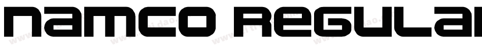 namco regular字体转换